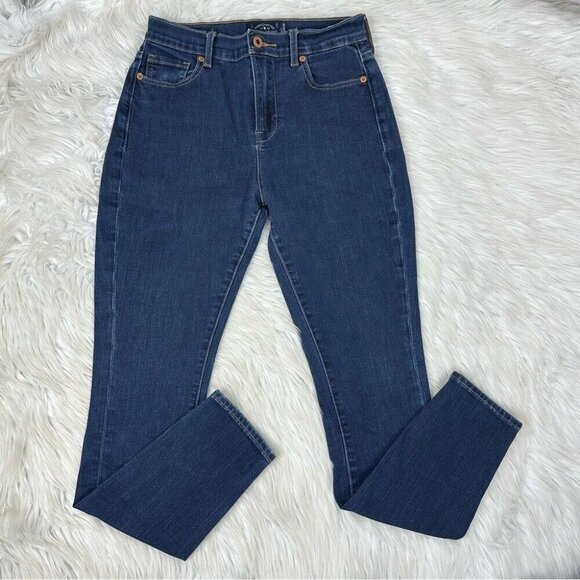 Lucky‎ Women's Blue Olivia Stretchy Mid-Rise Skinny Minimalist Jean S4/W27/L27.5 - Picture 1 of 10